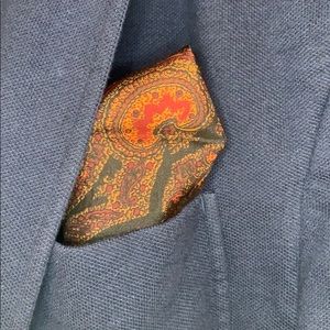 So Paisley pocket square